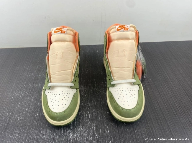 Official Maikesneakers Celadon 1 FB9934-300 Air Craft Jordan High OG 0814